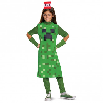 Costume Minecraft Creeper Bambina