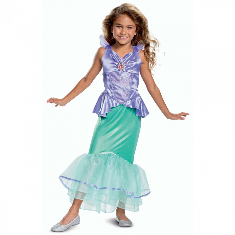 Costume Ariel Disney 4-6 Anni Sirenetta con Bambola Ariel 40 cm TY99316  Jakks