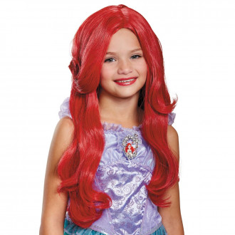 Kids Disney Princess Ariel Costume Parrucca