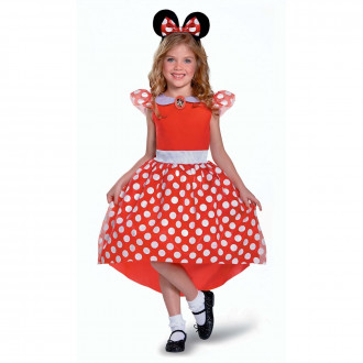 Costume Minnie Classico Rosso Bambina