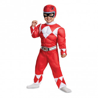 Costume Power Ranger Rosso Bambini