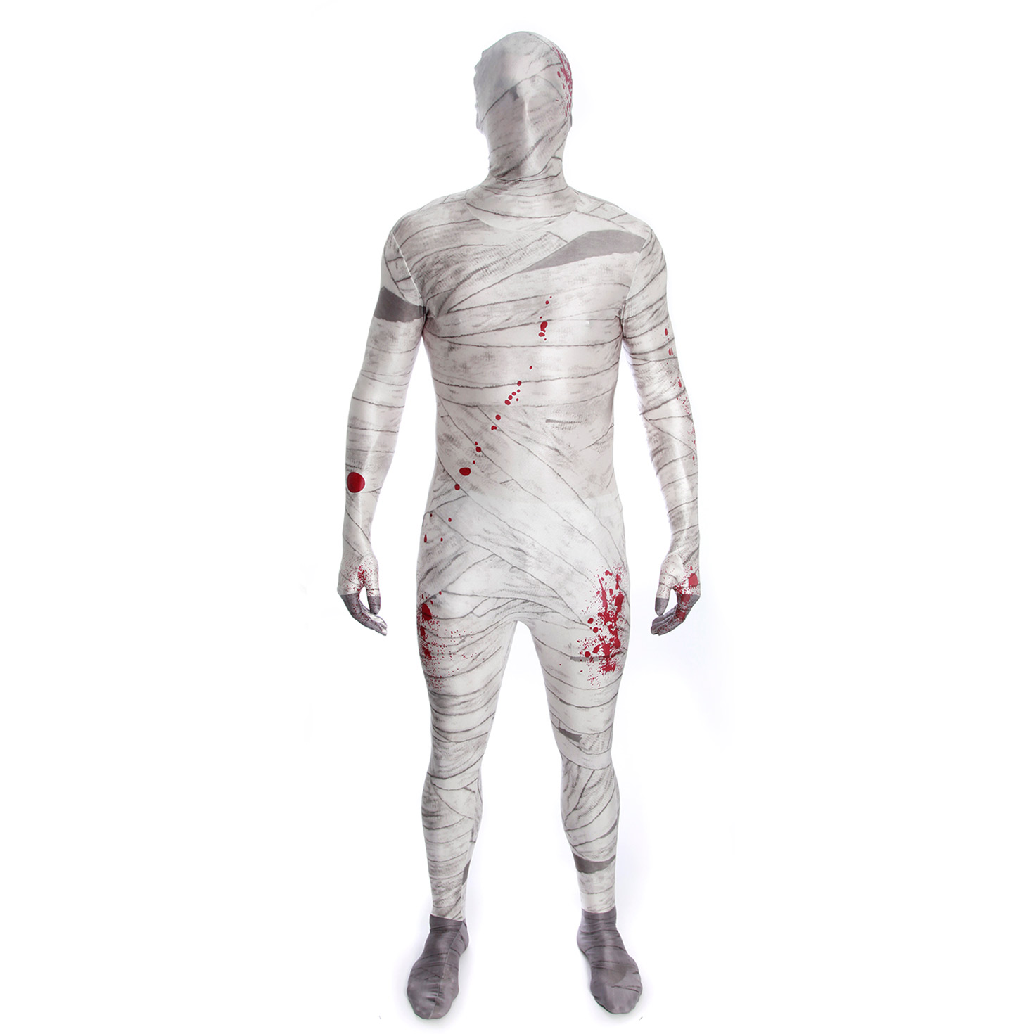 Costume Halloween da Mummia adulto tuta 2nd skin aderente