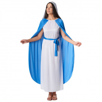 Morph Costume Maria Vergine, Vestito Maria Vergine, Costume Presepe Vivente