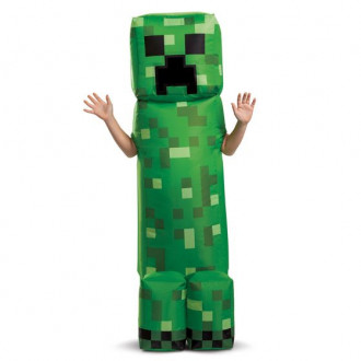 Costume Minecraft Creeper Gonfiabile Bambino