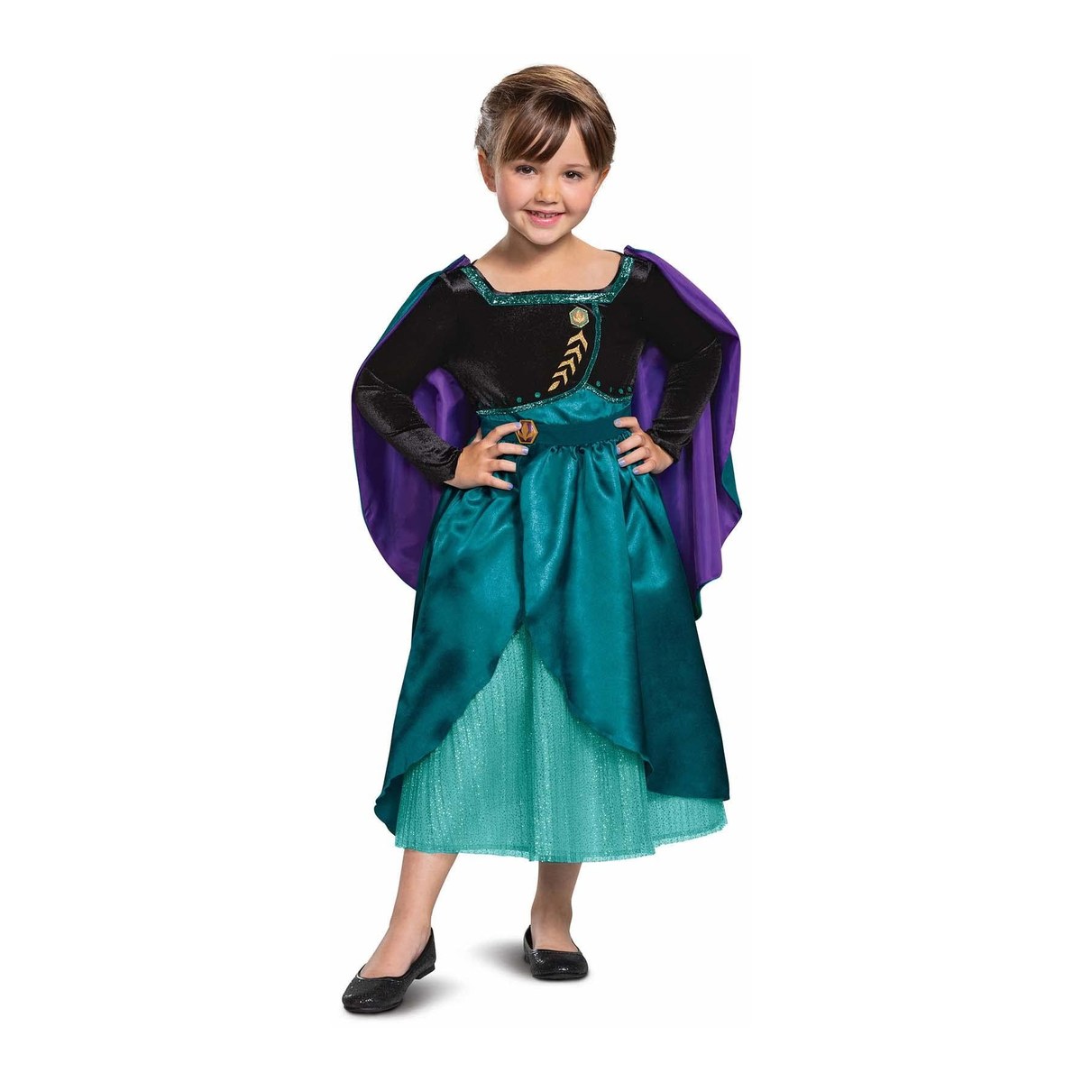 Costume Anna Regina Frozen 2 Deluxe Plus Bambina