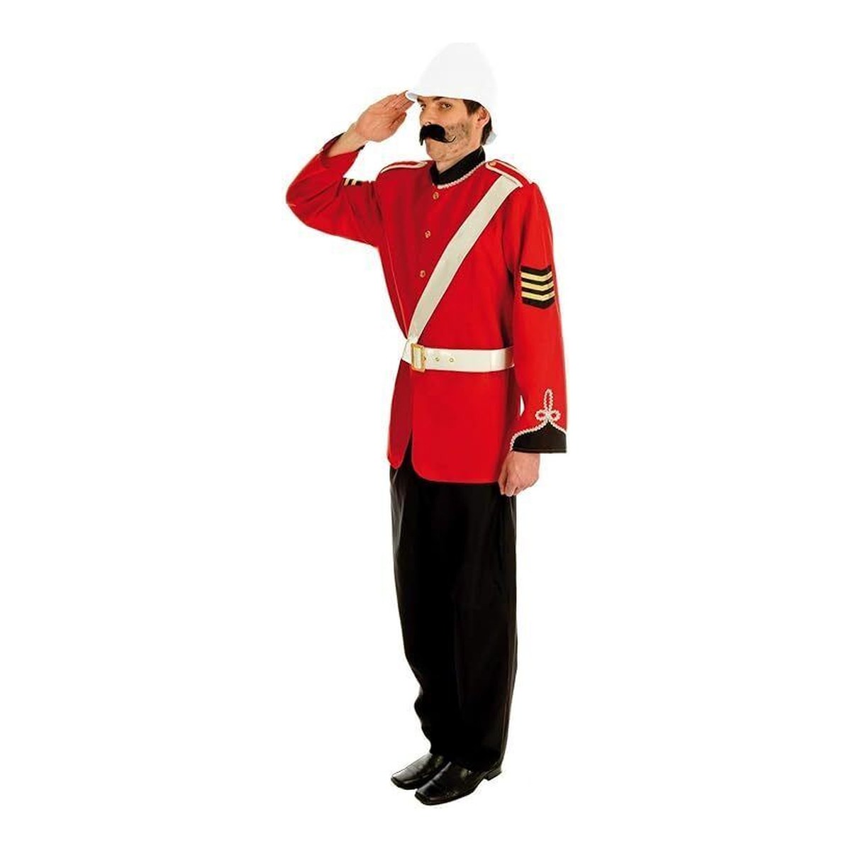 Costume da soldato britannico giacca rossa da uomo