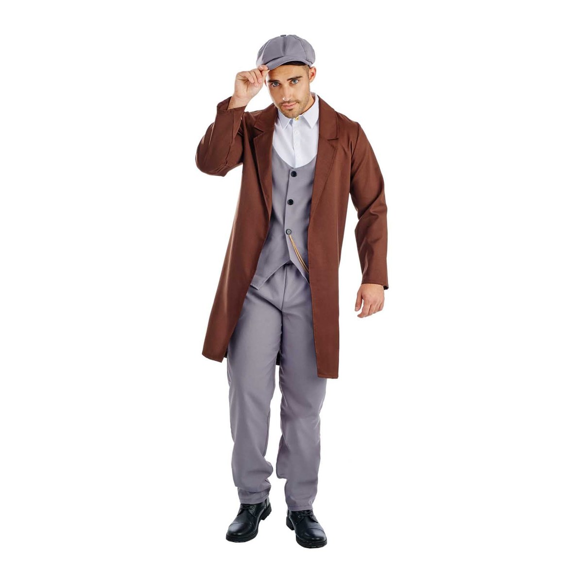 Costume da gangster con berretto anni '20 da uomo