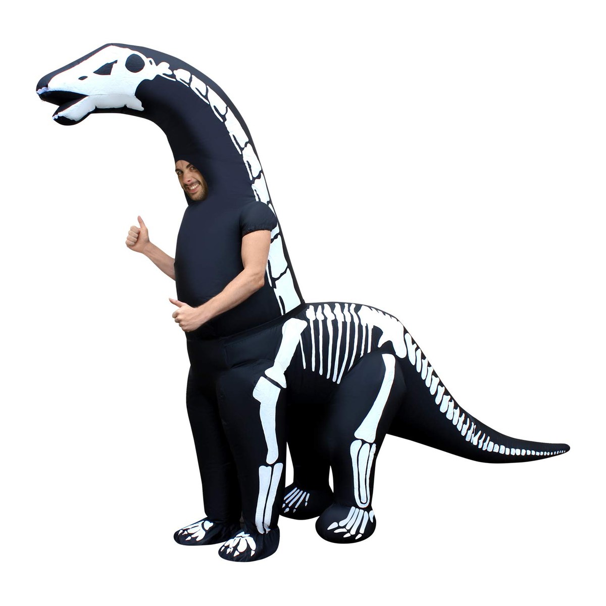 Costume Gonfiabile da Dinosauro Diplodocus Scheletro