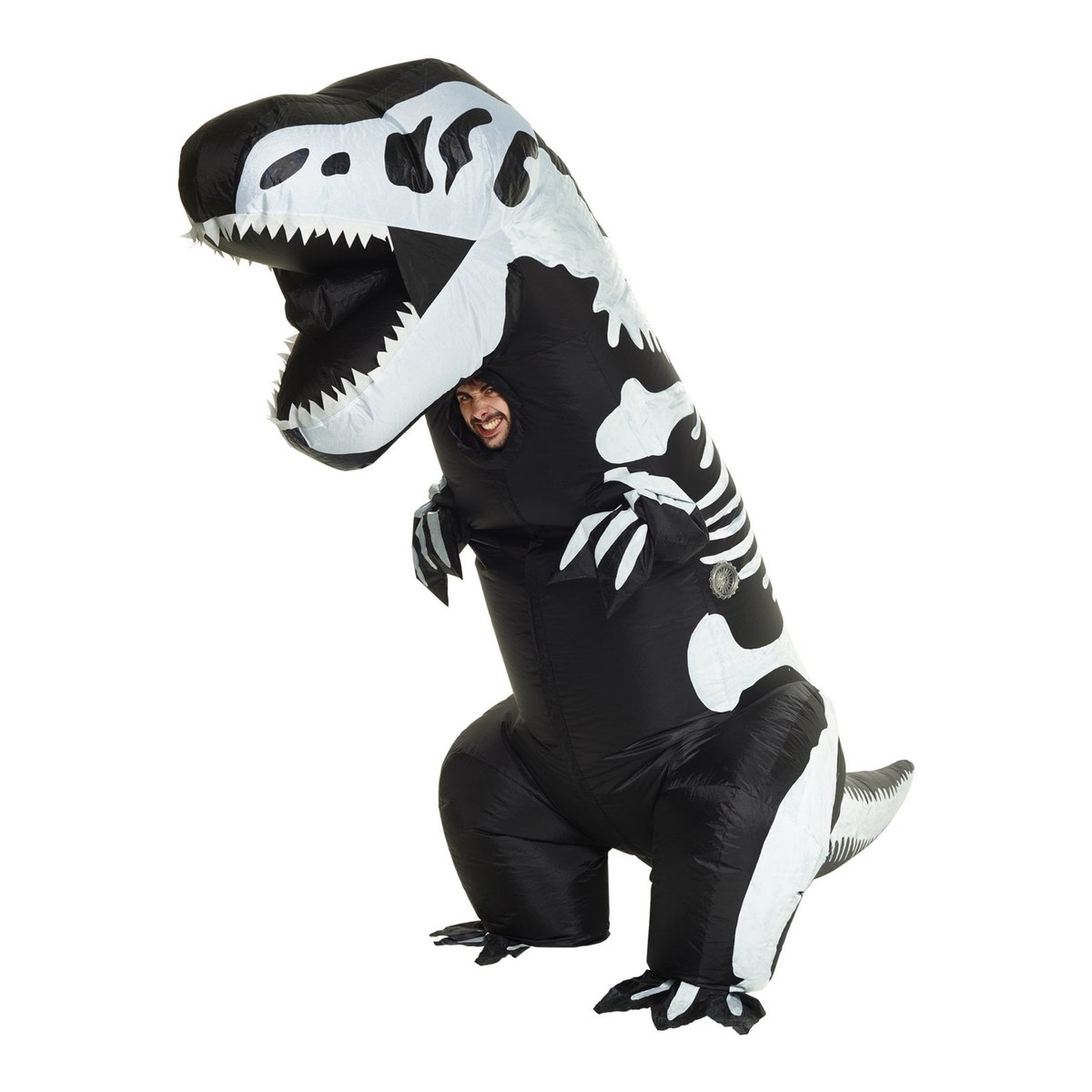 Costume Gonfiabile da Dinosauro Scheletro T-Rex