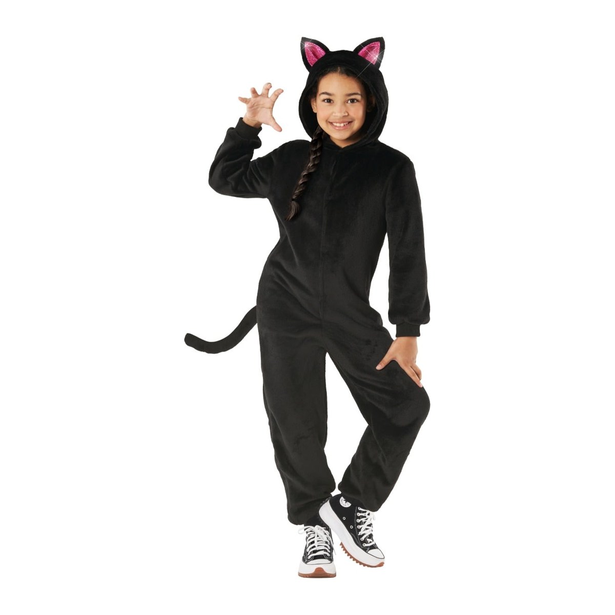 Costume tutina gatto nero per bambina