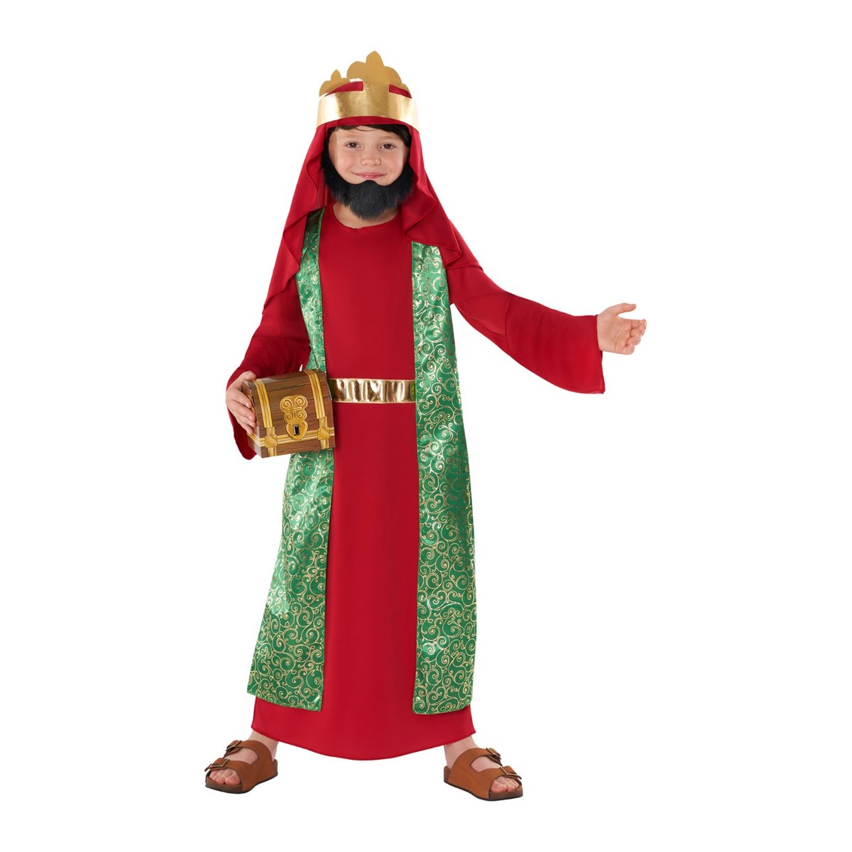 Costume da re magio rosso per bambino