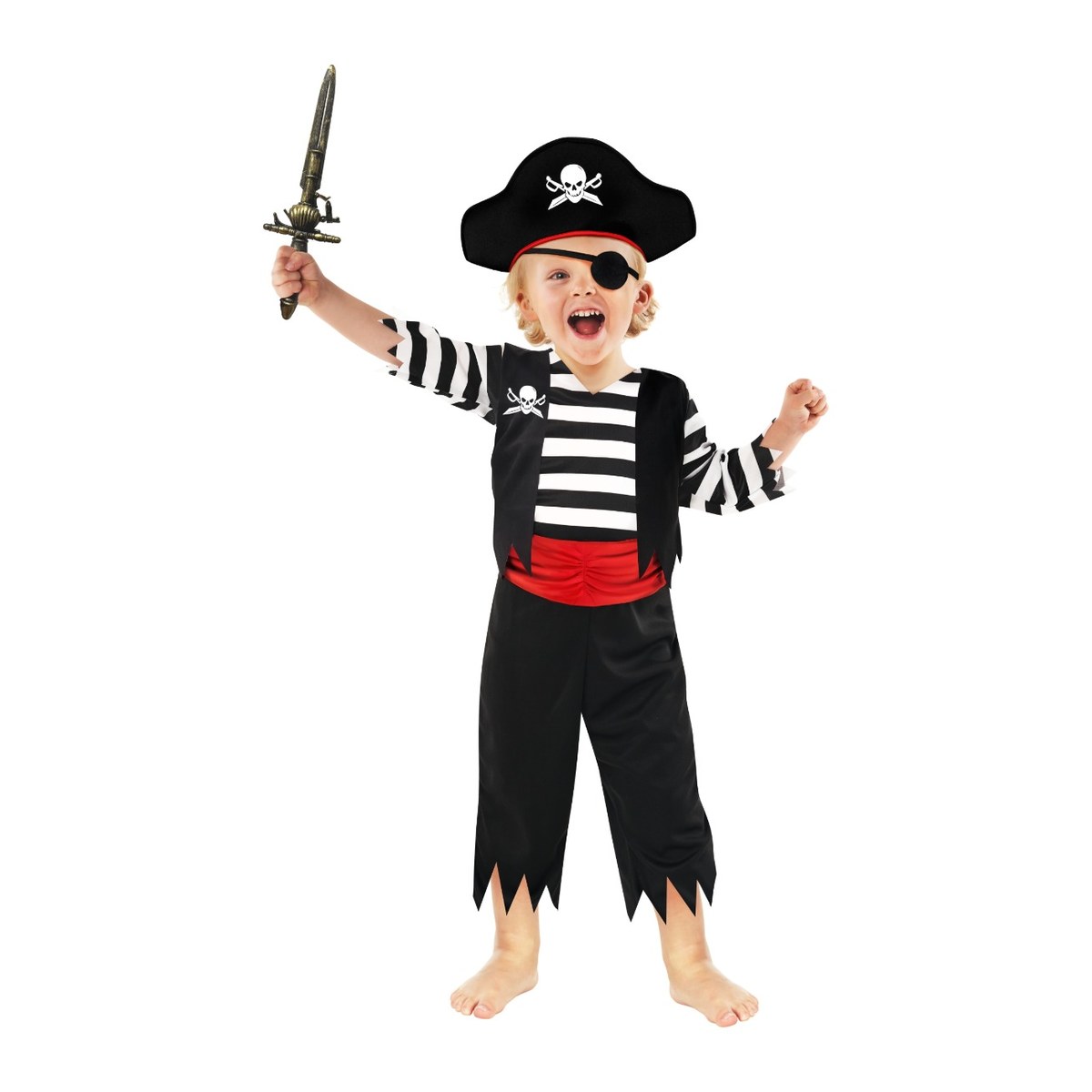 Costume da capitano pirata per bambini piccoli