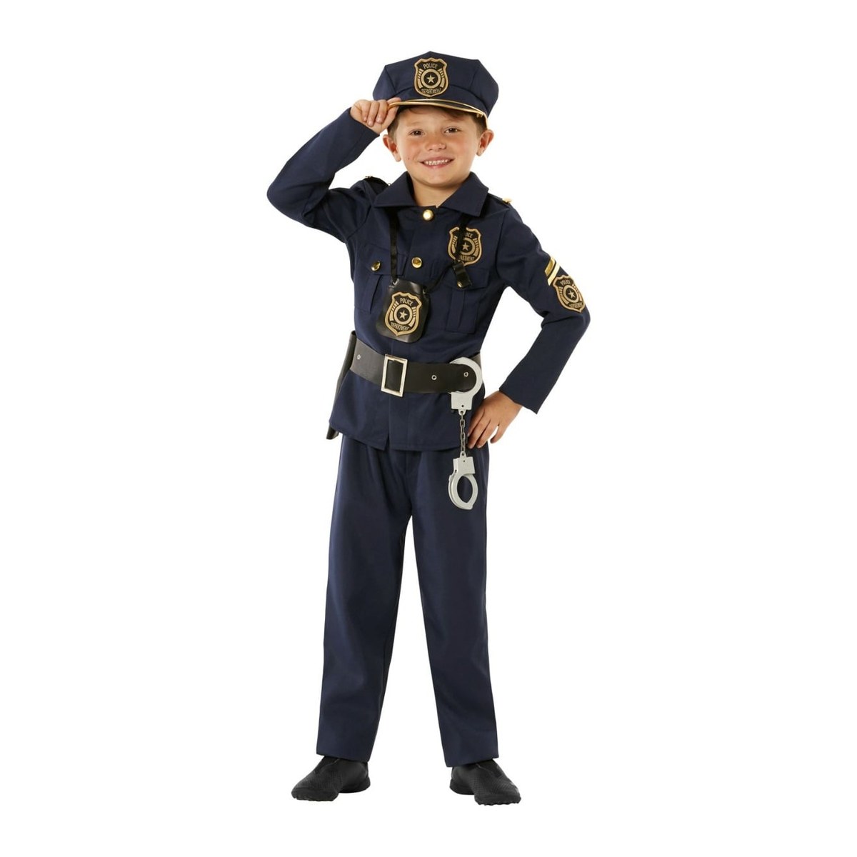Costume da sergente di polizia americano per bambini