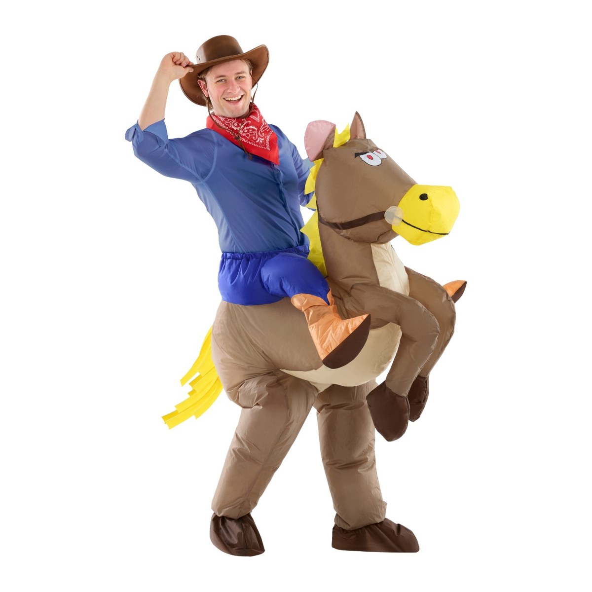 Costume Gonfiabile da Cavaliere a Cavallo