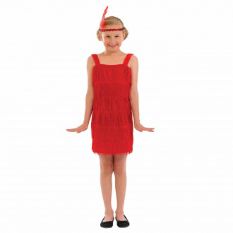 Vestito Charleston Rosso Bambina