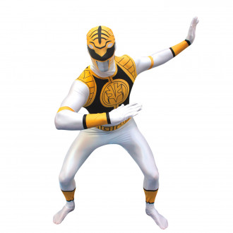 Costume Power Ranger Bianco Adulto