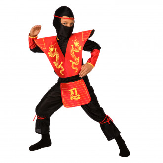 Costume Ninja Rosso Bambino