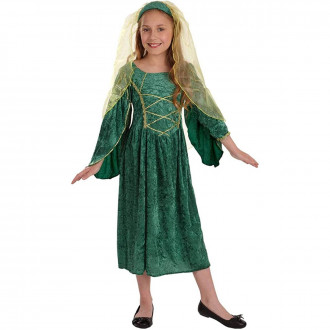 Kids Green Tudor Dress Costume