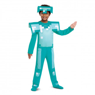 Costume Minecraft Armatura Diamanti Bambino