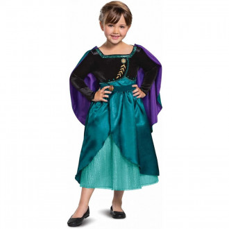Costume Anna Regina Frozen 2 Deluxe Plus Bambina