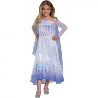 Costume Elsa Regina Frozen 2 Deluxe Bambina