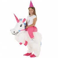 Costume Gonfiabile Unicorno Cavalcabile Bambino