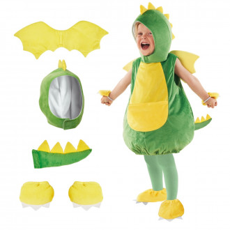 Costume di drago verde per bambini piccoli