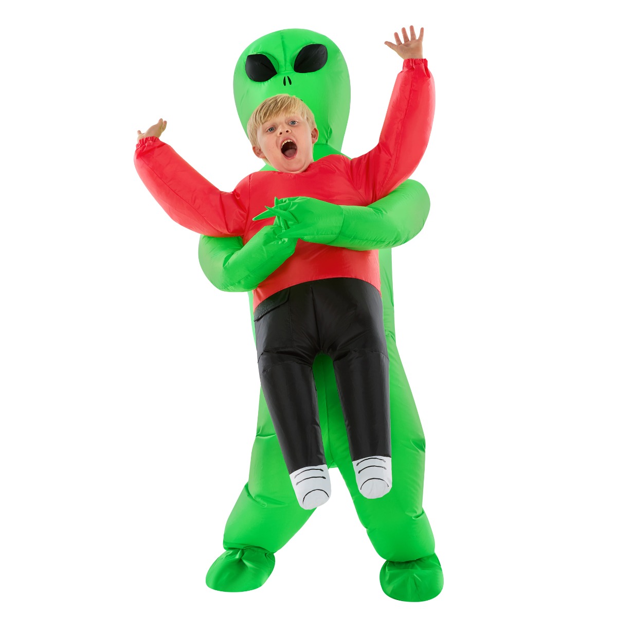Costume Gonfiabile da Abduction Aliena Rossa per Bambini