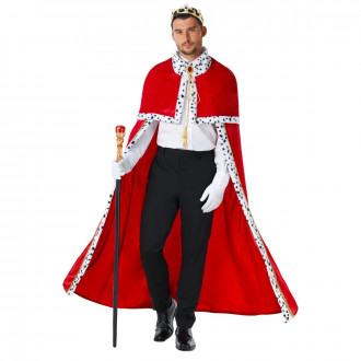Accessorio per il costume da re rosso dell'uomo