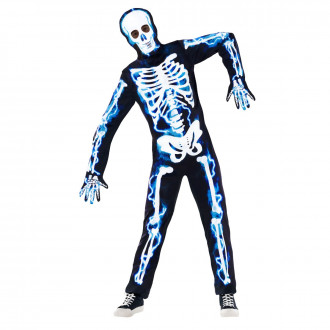 Costume da scheletro elettrico per uomo