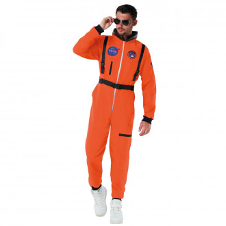 Costume da astronauta arancione per uomo