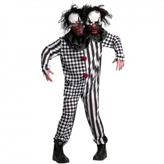 Costume da clown a due teste