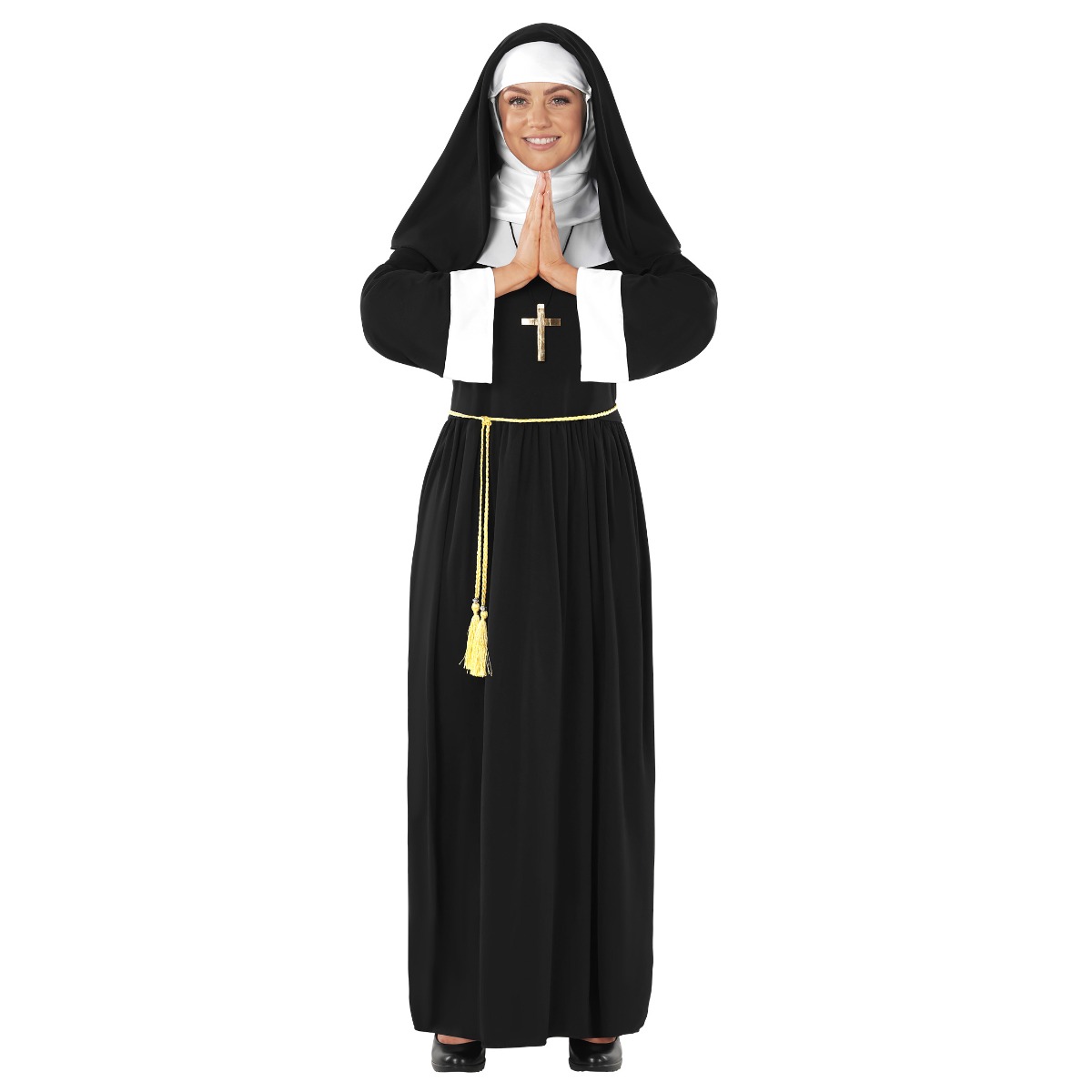Costume da abbigliamento da suora lungo per le donne