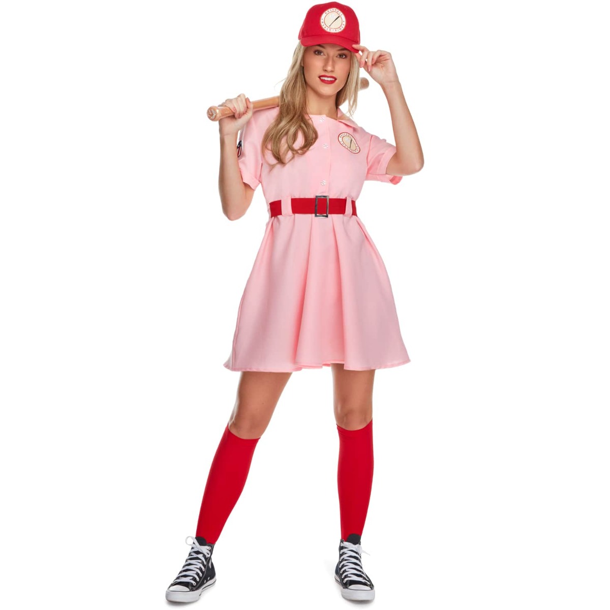 Costume da baseball rosa da donna